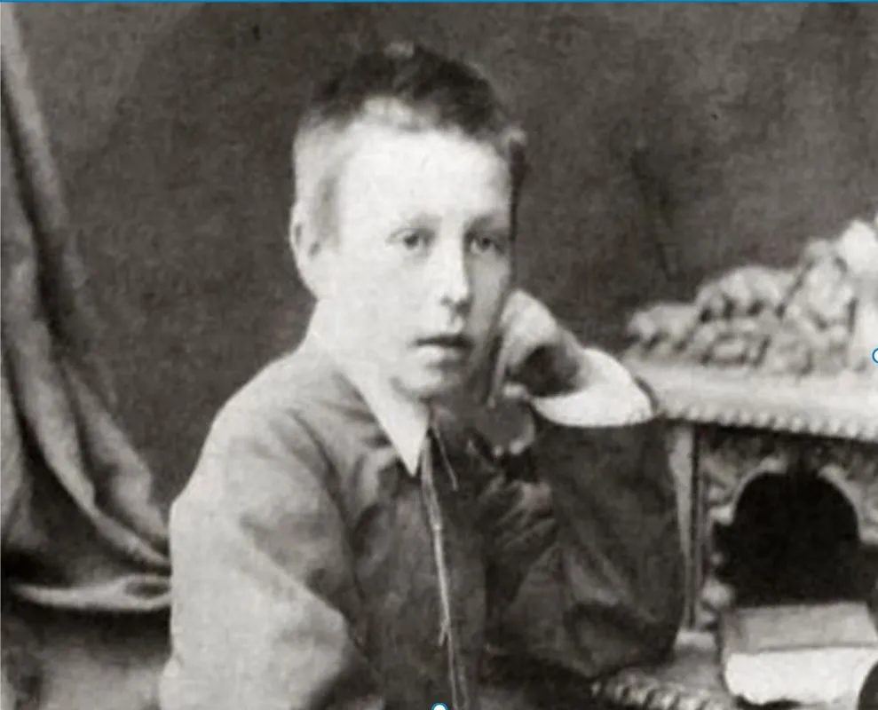 Composer Sergey Rachmaninov as a child