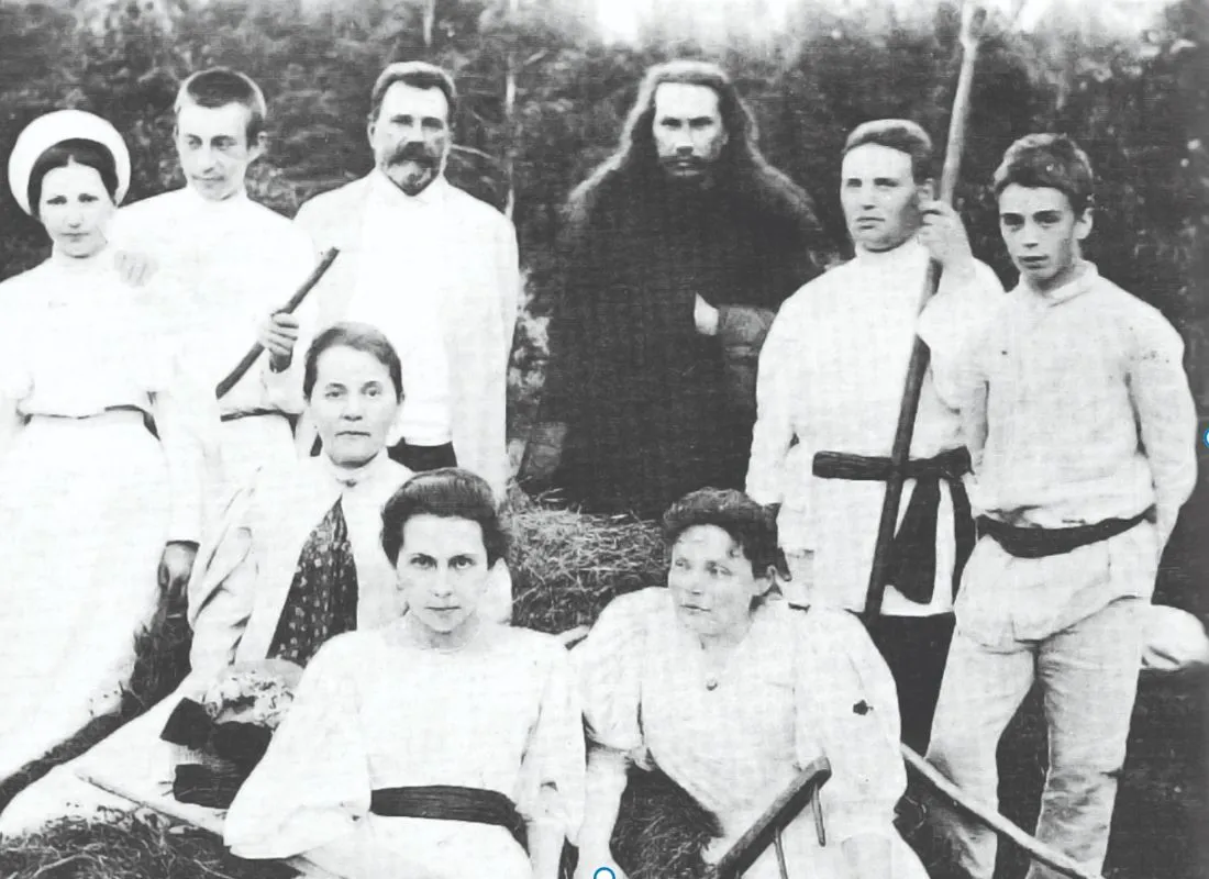 Composer Sergey Rachmaninov at home in Ivanovka, Russia